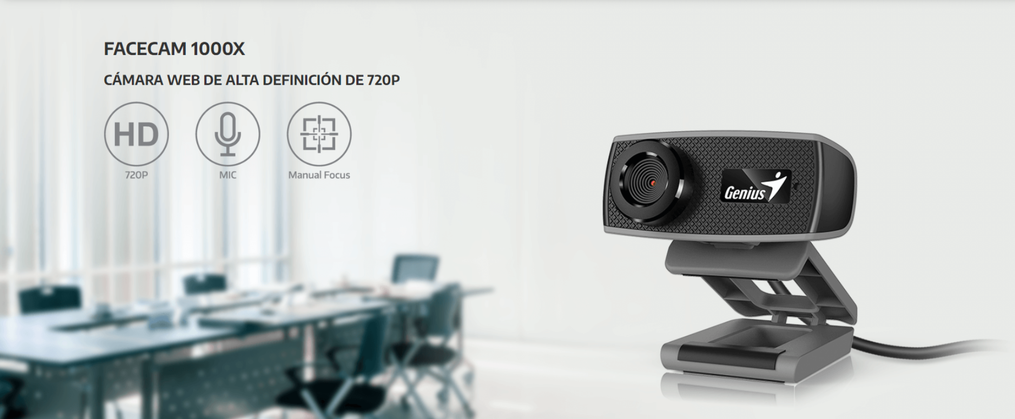 Camara Web Genius Facecam 1000X 720P Hd PCMART