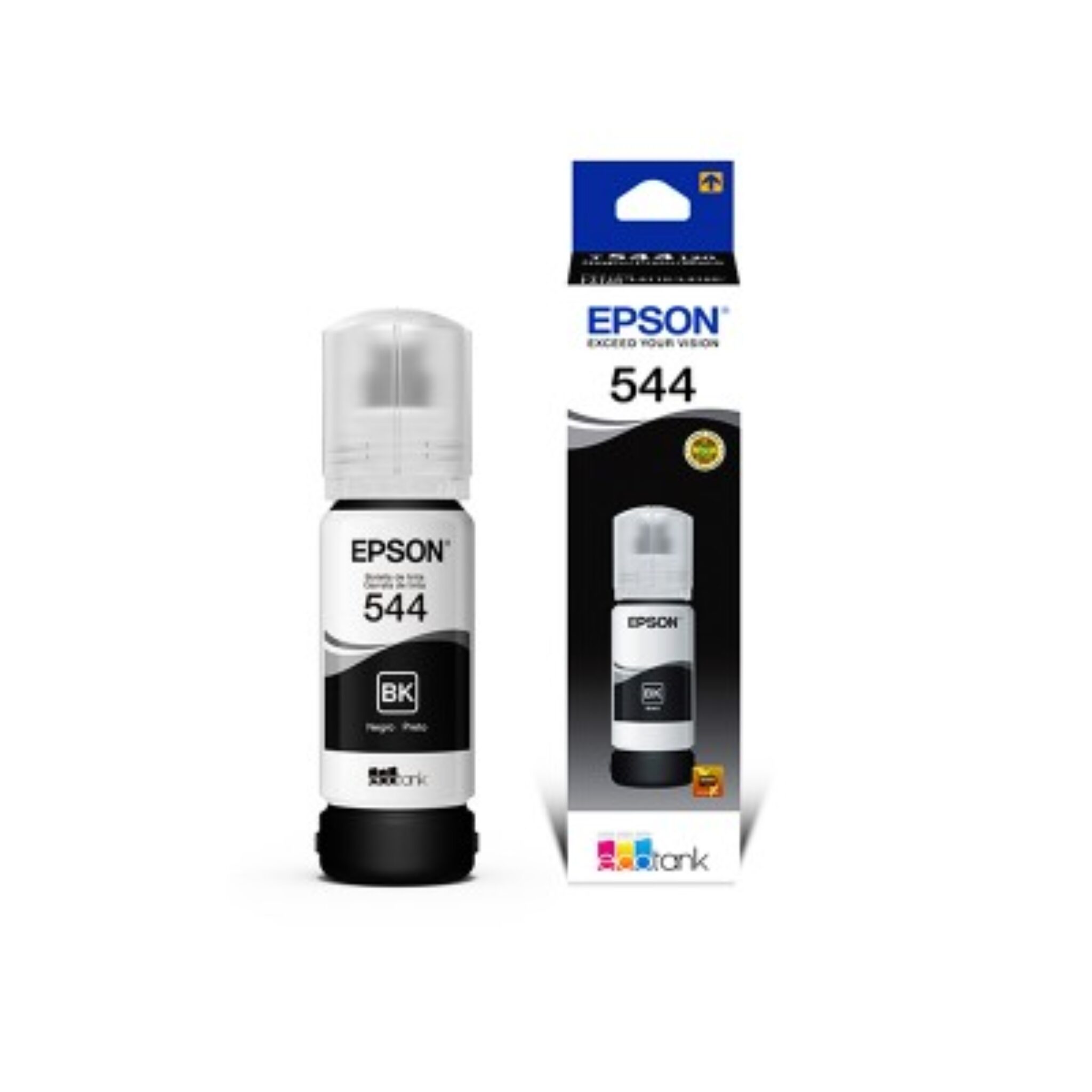 Botella De Tinta Epson 544 Negra 65 Ml T544120 Al PCMART