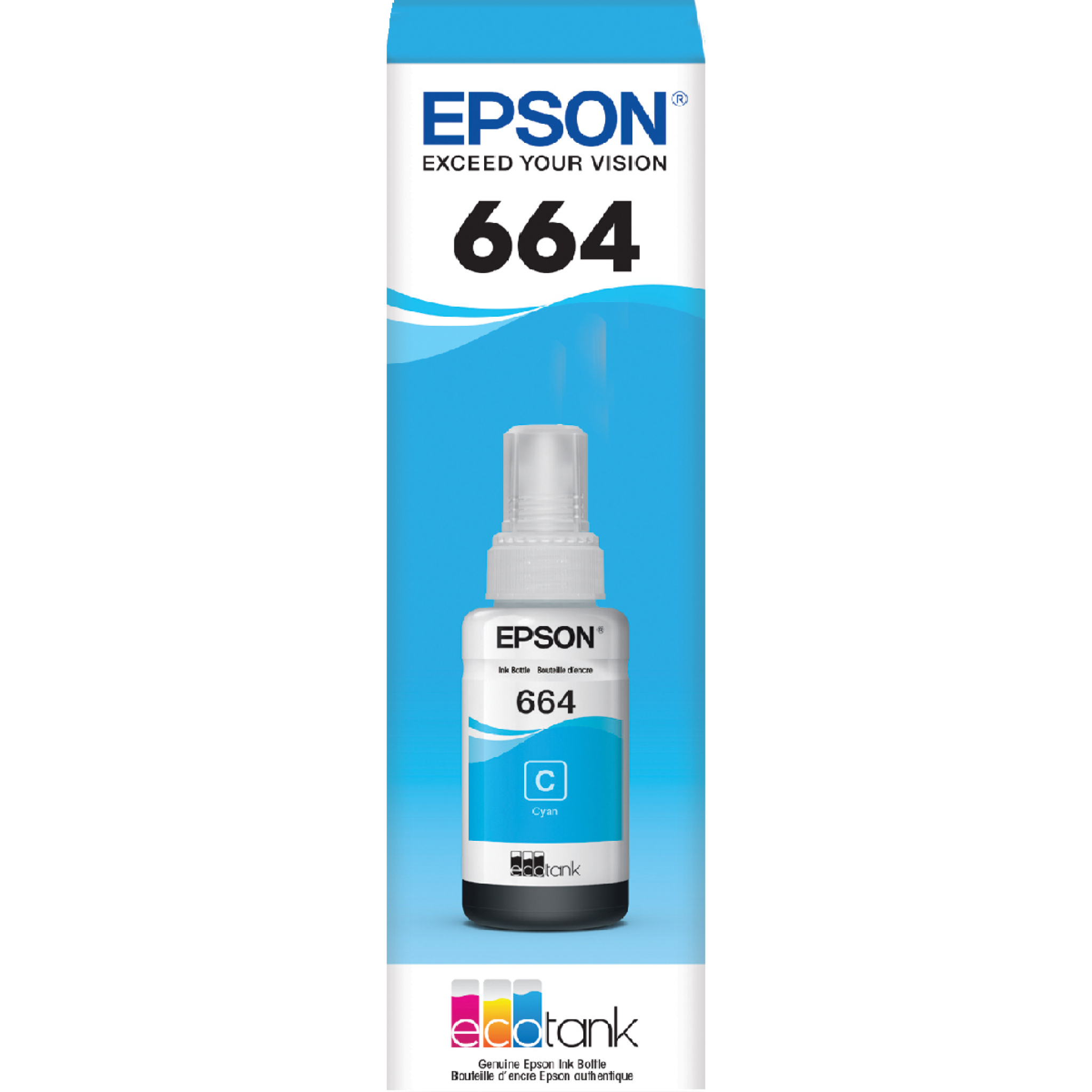 Epson T664220 AL Botella De Tinta Cian 70 Ml L200 PCMART