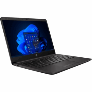 Portátil Hp 245 G10 Ryzen 3, viene equipado con una pantalla de 14" en diagonal hd con resolución 1366 x 768 BrightView, con microbordes.