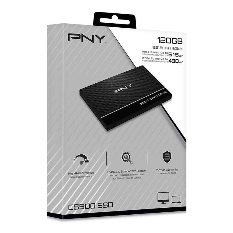 CS900 PNY 2.5" 120 Gb Sata III 6 Gb/s Disco Estado Solido